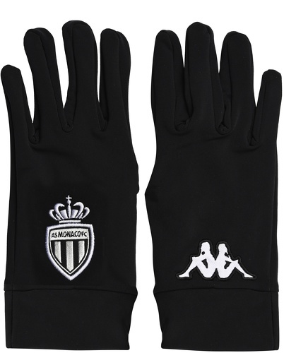 KAPPA-Gants Joueurs AS Monaco Aves 3 Noir-0
