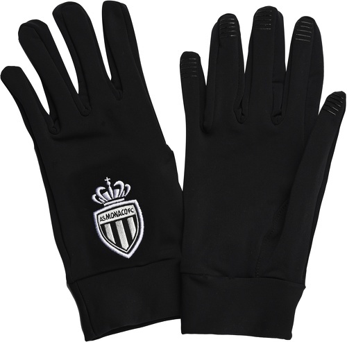 KAPPA-Gants Joueurs AS Monaco Aves 3 Noir-1