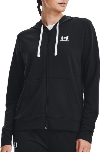 UNDER ARMOUR-Sweatshirt À Capuche Molletonné À Fermeture Zippée Under Armour Rival-0
