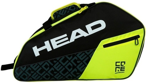 HEAD-Sac De Padel Head Core Padel Combi Noir Et Jaune-image-1