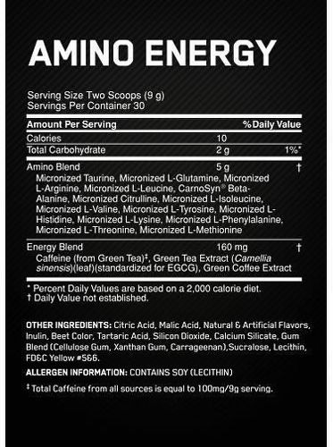 Optimum Nutrition-Amino Energy (270g) [FRAISE LIME]-1