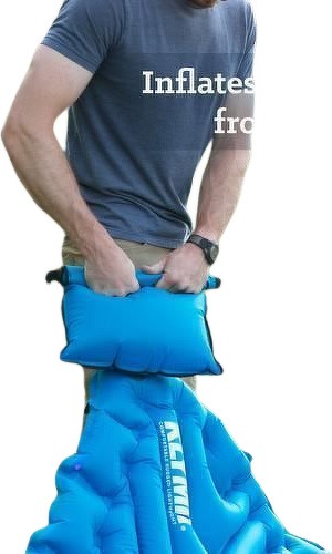 Klymit-DOUBLE V Matelas double autogonflant indéformable en V breveté - Bleu-3
