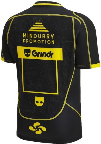 MACRON-Maillot Macron Biarritz olympique Exterieur Pays basque Officiel Rugby-1
