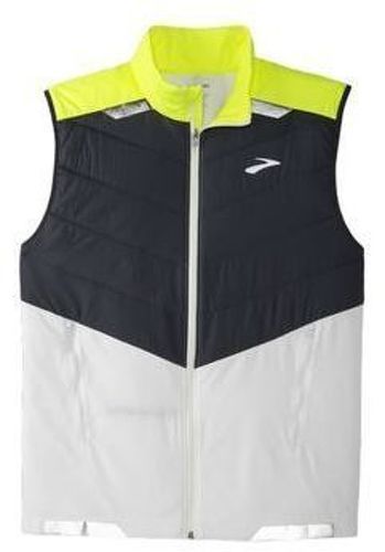 Brooks-Run Visible Insulated Vest uomo L Run visible insulated vest white/asphalt-image-1