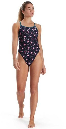 Speedo-Speedo Maillot De Bain Flamingo Flare Allover Vback-0