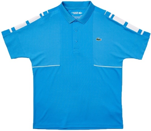 LACOSTE-Polo Lacoste Sport Bleu / Blanc-0