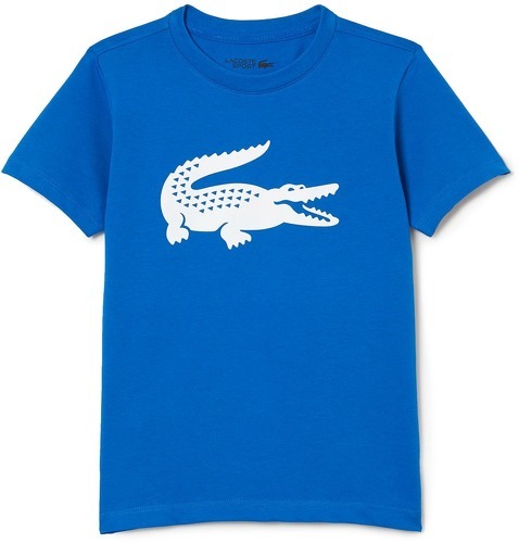 LACOSTE-T-Shirt Lacoste Sport Junior Bleu Blanc-0