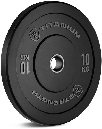 Titanium Strength-Bumper Disque Olympique 10 KG Noir BP10-image-1