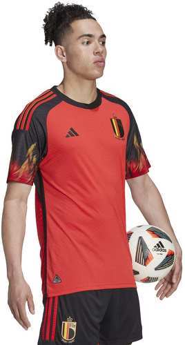 adidas Performance-Maillot Domicile Authentique Belgique Coupe Du Monde 2022-4