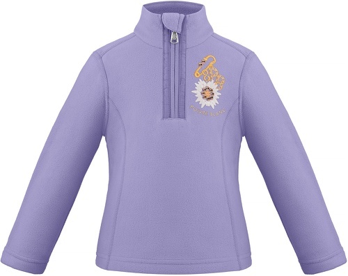 POIVRE BLANC-Polaire Micro Fleece Sweater Poivre Blanc 1540 Logo Peri Purple Fille-image-1