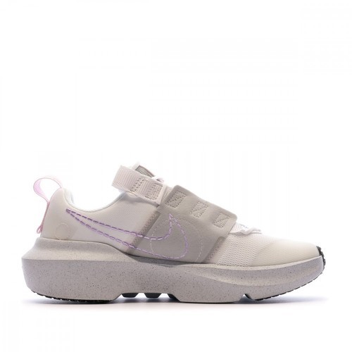 NIKE-Baskets Blanc/Mauve Femme Nike Crater Impact-1