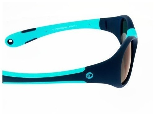 Demetz-Lunettes de Soleil DEMETZ ELLIPSE Bleu Marine Cat 3 anti Lumière bleue + Incassable Ultra Flex Bébé 24 À 36 mois Indice 3 avec cordon-1