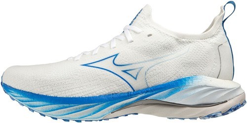 MIZUNO-Chaussures de Running Blanc/Bleu Homme Mizuno Wave-image-1