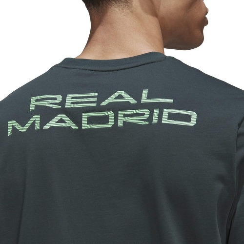adidas Performance-T-shirt en coton épais Real Madrid Tiro 21 Lifestyler-3