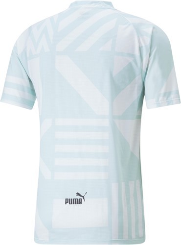 PUMA-Maillot Pré-Match OM Blanc/Vert-1