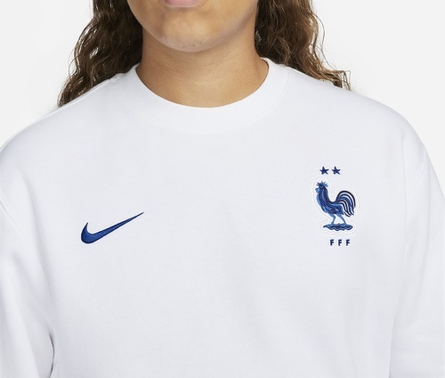 NIKE-Sweat-shirt France Crew Blanc-2