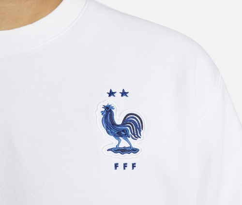 NIKE-Sweat-shirt France Crew Blanc-3