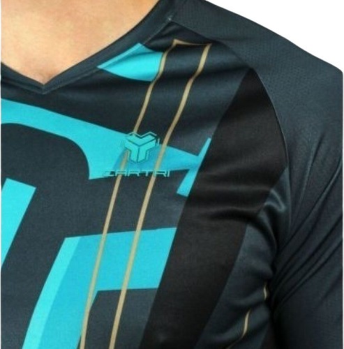 CARTRI-T-Shirt ASUAN Blanck/Blue-1