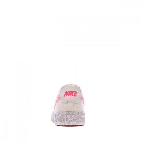 NIKE-Baskets Blanche/Rose Femme Nike Blazer Low Pop-2
