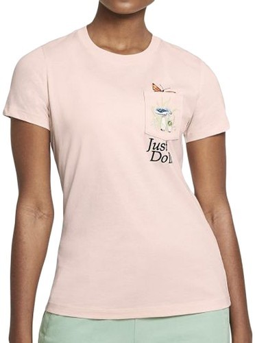 NIKE-T-shirt Rose Nike Femme Nature-0