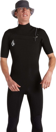 VOLCOM-Combinaison Modulator 2/2 mm de mi-saison à manches courtes et zip poitrine - BLACK-2