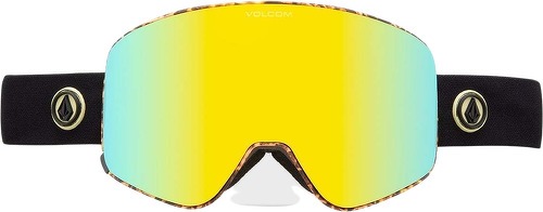 VOLCOM-Masque de snow Odyssey Giraffe/Black (+ Bonus Lens) - Gold Chrome-3