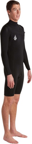 VOLCOM-Combinaison Modulator 2/2 mm de mi-saison à manches longues et zip poitrine - BLACK-3