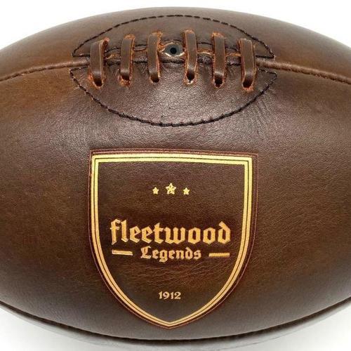 FLEETWOOD LEGENDS-Ballon de Rugby vintage Fleetwood Legends cuir-1