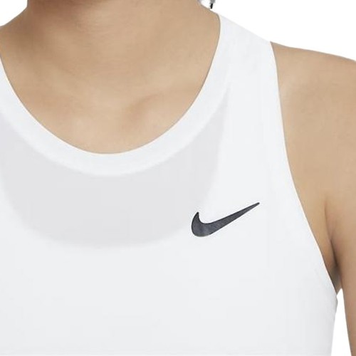 NIKE-Robe de tennis Blanc Femme Nike Advantage-2
