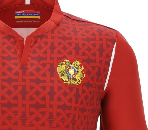 MACRON-Maillot Arménie Domicile 2022/2023 Rouge-3
