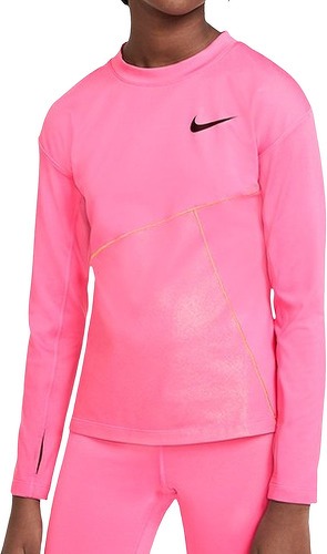 NIKE-T-shirt Rose Fille Nike Pro Warm-0