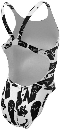 NIKE-Maillot de bain Noire Femme Nike Fast Back-1