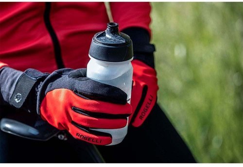 Rogelli-Gants Velo Long De Hiver Core - Homme - Rouge-3