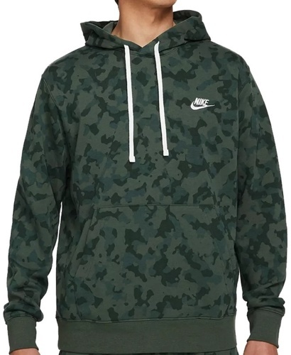 NIKE-Pull à capuche Nike Sportswear Club éponge Camo vert foncé-2