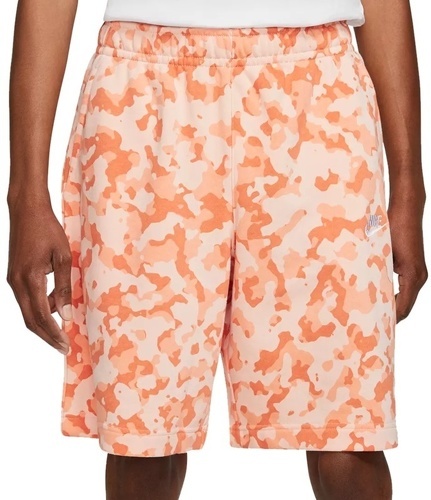 NIKE-Short Nike Sportswear Club French Terry Camo orange-2