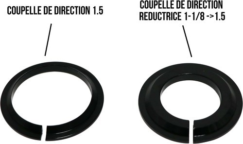 Pride Racing-Jeu De Direction Pride Ti45 Tapered Black-2