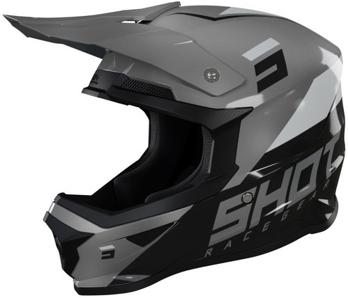 Shot Race Gear-Casque Shot Furious Chase Black/Grey Glossy-0
