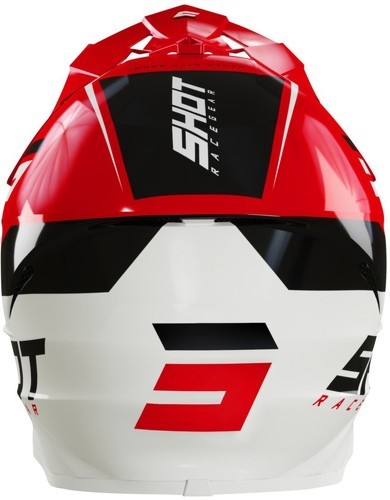 Shot Race Gear-Casque Shot Furious Chase Red/White Glossy-2