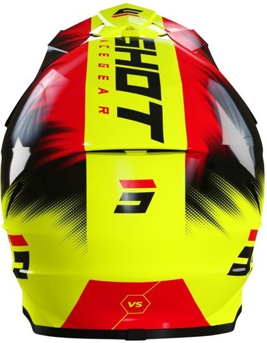 Shot Race Gear-Casque Enfant Shot Furious Versus Neon Yellow/Red-2