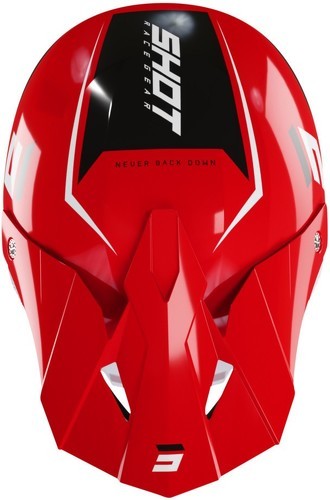 Shot Race Gear-Casque Shot Furious Chase Red/White Glossy-1