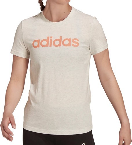 adidas Sportswear-T-shirt Ecru Femme Adidas Lin T-image-1