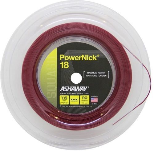 Ashaway-Ashaway Power Nick 18 1.15 mm 110 m - Cordage de squash-0