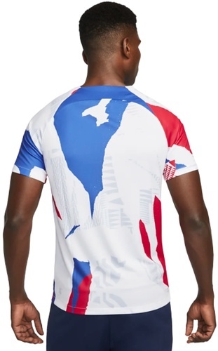 NIKE-Maillot Pré-Match France Blanc/Rouge/Bleu 2022/2023-2