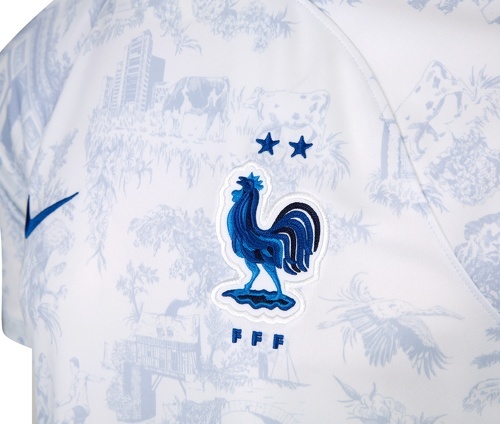 NIKE-Maillot France Extérieur 2022/2023 Blanc-3