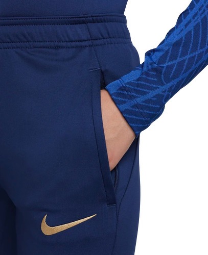 NIKE-Pantalon Entraînement France Strike Bleu Junior-3