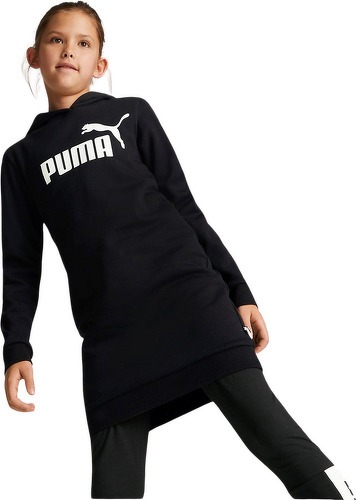 PUMA-Ess Logo Hooded Dress Fl G-2