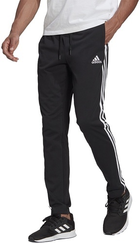 adidas Sportswear-Pantaloni Essentials Single Jersey Tapered Open Hem 3-Stripes-2