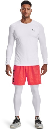 UNDER ARMOUR-Under Armour Heatgear Armour Fitted Ls-Wht - T-shirt de fitness-3