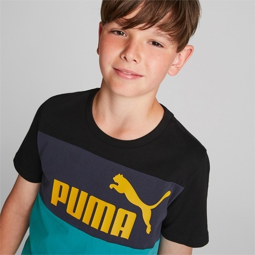 PUMA-Ess+ Colorblock Tee B-4