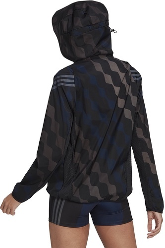 adidas Performance-Coupe-vent à capuche de running Marimekko Run Icons 3-Stripes-3